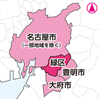 配達区域の地図